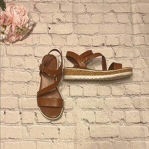 Marc Fisher Brown Sandals